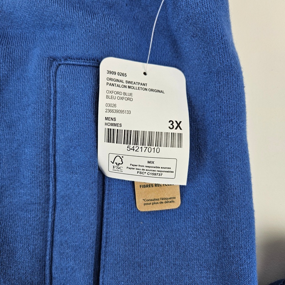 Roots original sweatpant drawstring, oxford blue nwt, size 3x - Picture 5 of 6